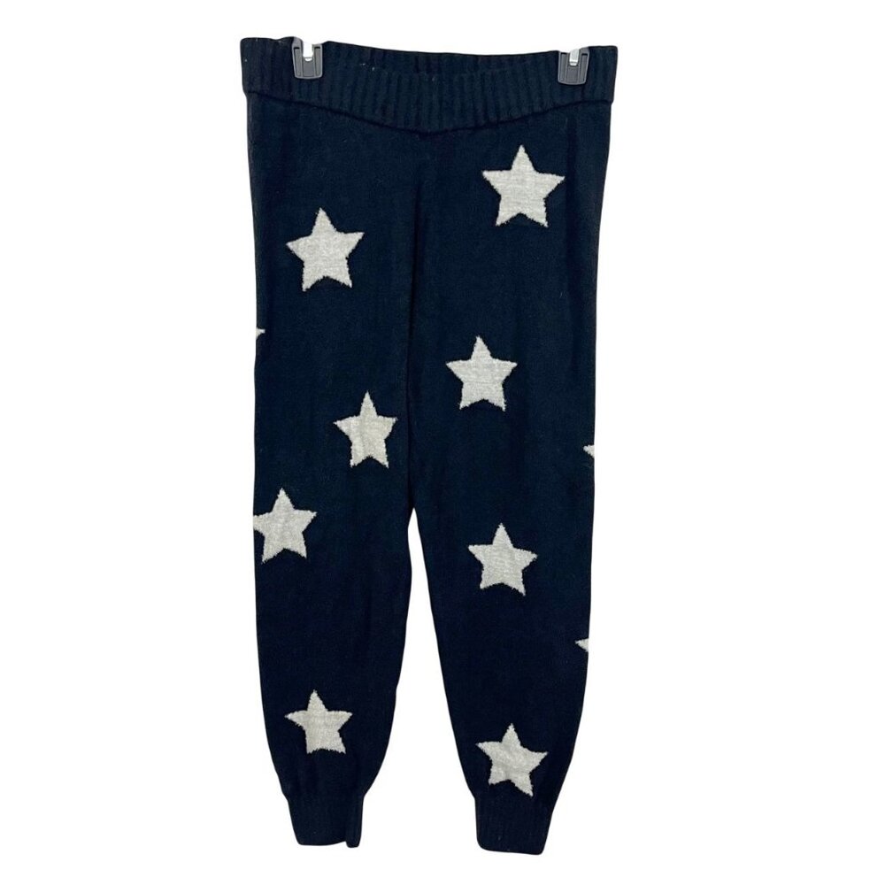 Spiritual‎ Gangster Serenity Jogger Pants Black & Gray Star Print Soft - MEDIUM